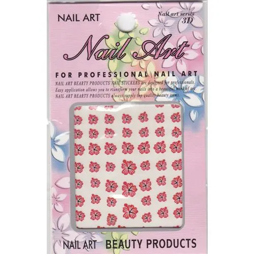 Roza 3D nalepke, hibiskus