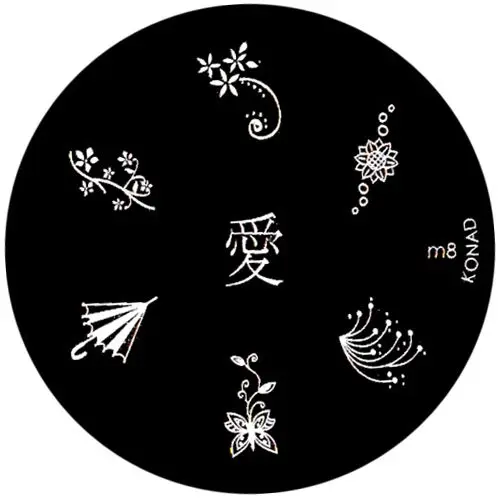 Kovinska šablona za štempljanje nohtov, m8