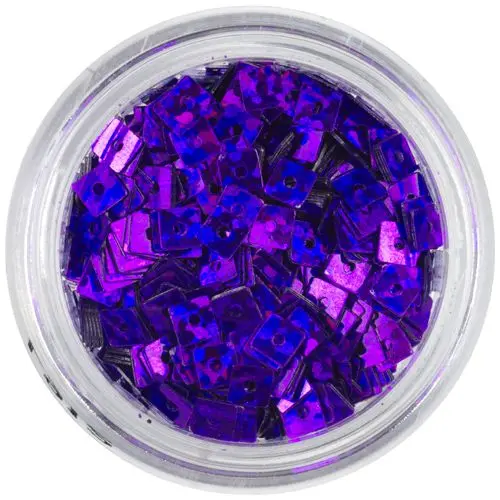 Temno vijolični kvadratki z luknjico