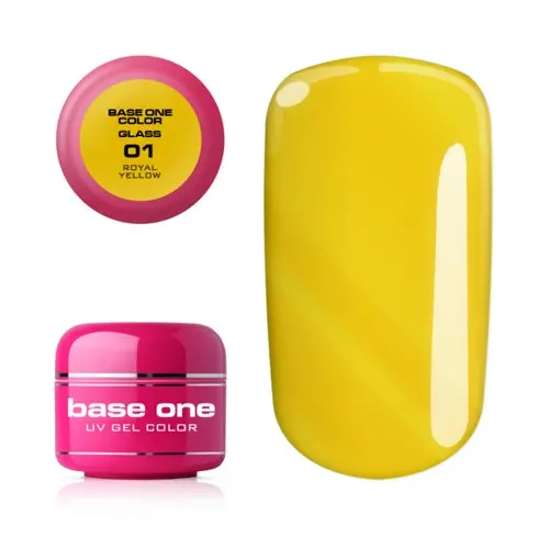 Gel Silcare Base One Color - Royal Yellow 01, 5 g