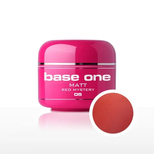 Gel Silcare Base One Matt - Red Mystery 05, 5g