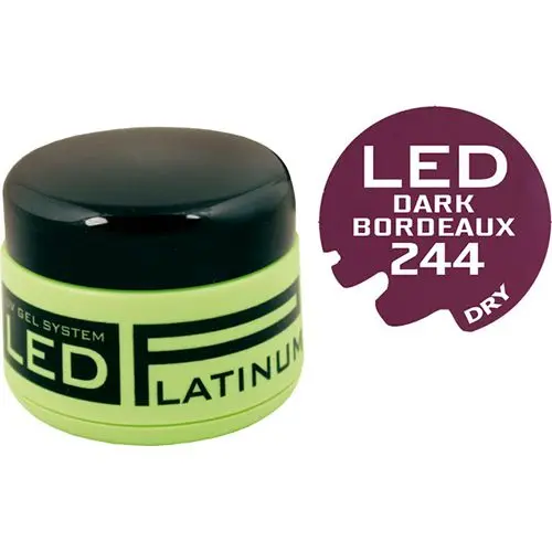 Barvni LED-/UV-gel - 244 Dark Bordeaux, 9g