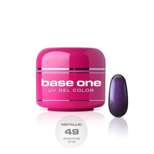 Gel Silcare Base One Metallic – Dashing Diva 49, 5g