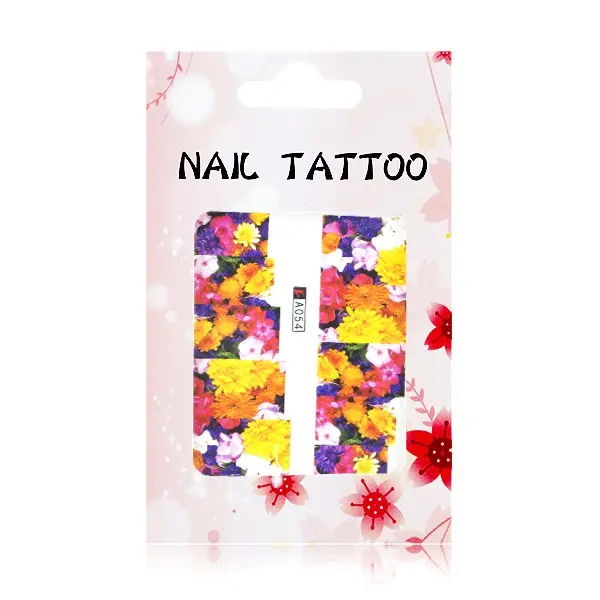 Razkošne vodne nalepke – cvetovi – A054