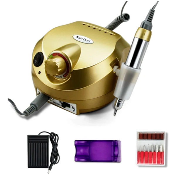 Brusilnik za nohte z nadzorovanjem hitrosti - zlat