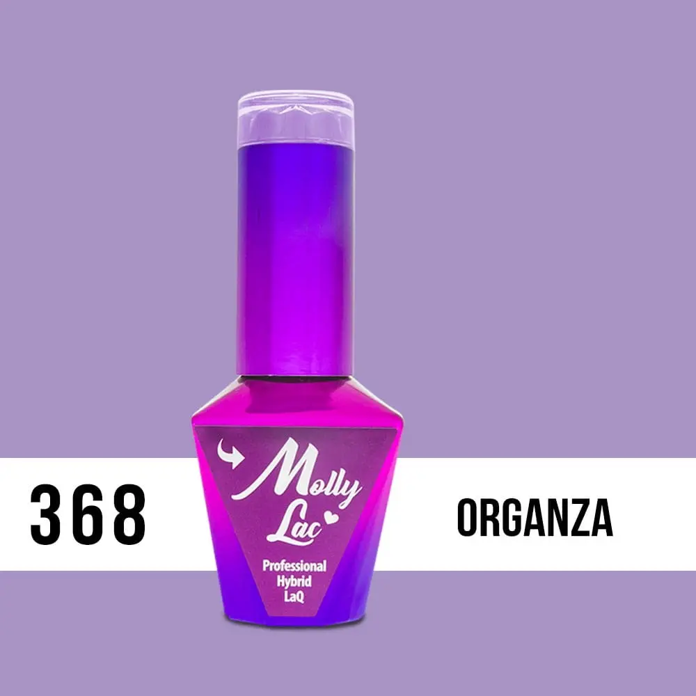 MOLLY LAC UV/LED gel lak Silk Cotton - Organza 368, 10ml