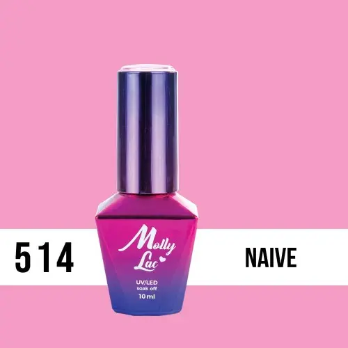 MOLLY LAC UV/LED gel lak Miss Iconic - Naive 514, 10ml