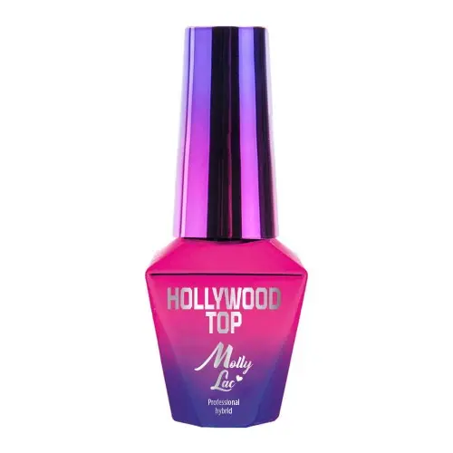 UV/LED Gel lak Molly Lac Hollywood, Gold - brez ostankov, 10 ml