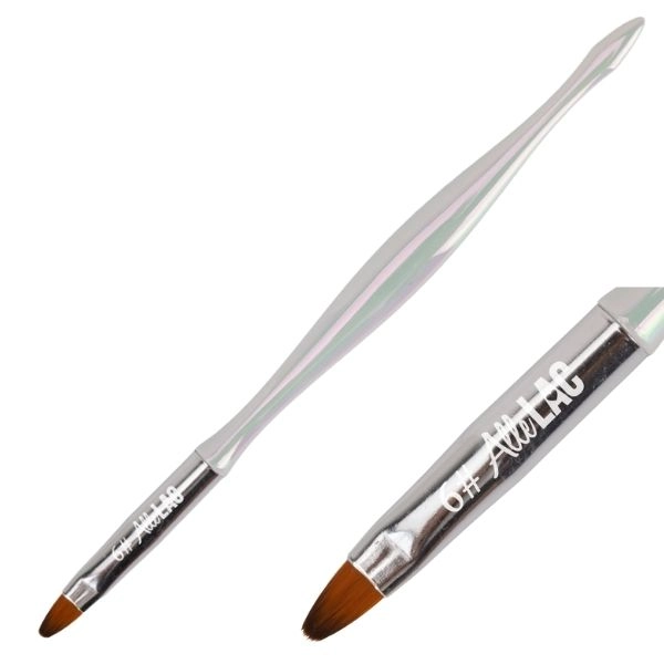 Čopič za gel AlleLac, bel, ovalen št. 6