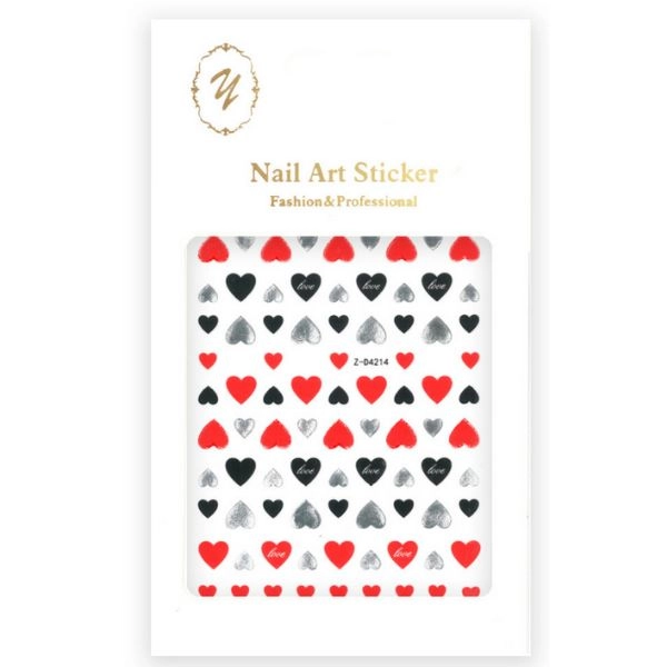Nalepke za nohte - srčki Z-D4214