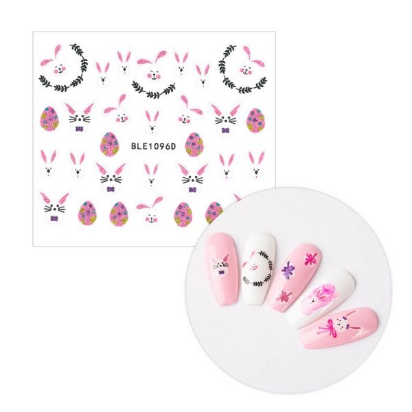 3D nalepke za nohte - velikonočne BLE 1096D