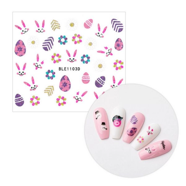 3D nalepke za nohte - velikonočne BLE 1103D