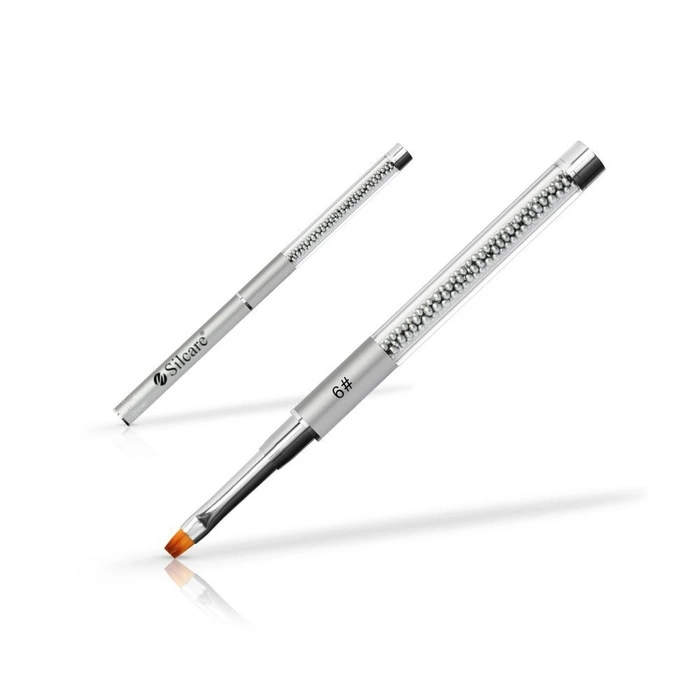 Čopič za gel št. 6 - srebrn