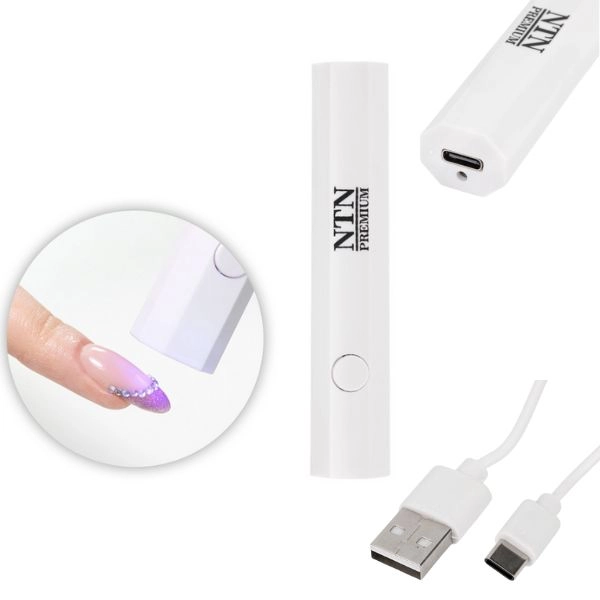 NTN Premium 3W LED svetilka za nohte 8806, bela