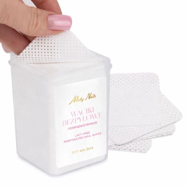 Bombažni robčki za odstranjevanje laka za nohte - bela, 200 kos