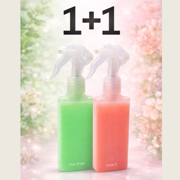 Parafin v razpršilu - Peach + Tea Tree, Pepermint and Patchouli - 1+1 BREZPLAČNA AKCIJA