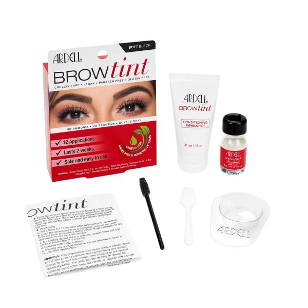 Ardell Brow Tint Soft Black – komplet za obrvi