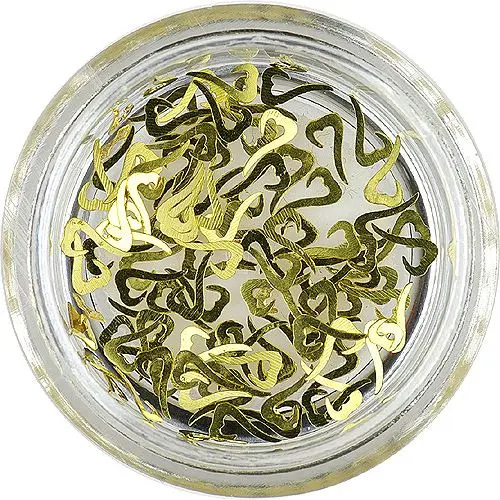 Kovinski okraski - asimetrična srca