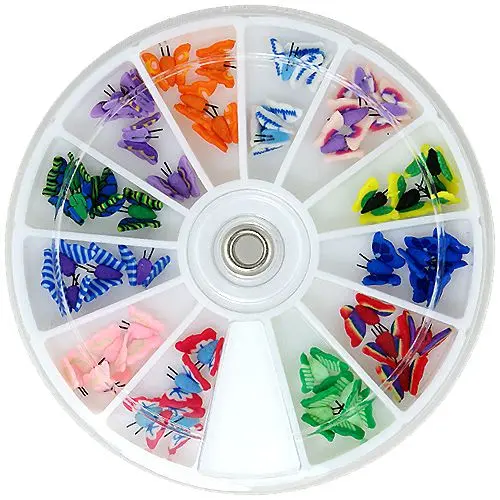 3D okraski iz fimo mase - metulji