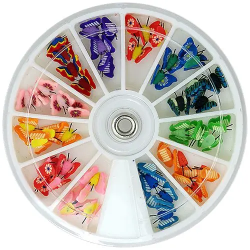 Komplet okraskov iz fimo mase - 3D metulji