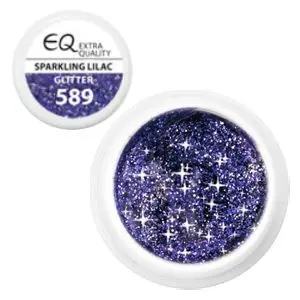 589 Glitter – Sparkling Lilac, barvni UV-gel 5 g