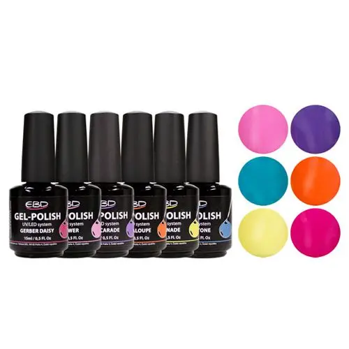 GelPolish - preizkusni komplet Summer Kit II. 6 x 15 ml
