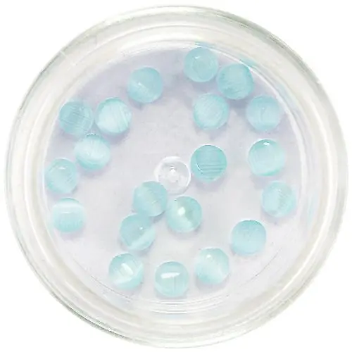 Okrogli kamenčki 3 mm - turkizni