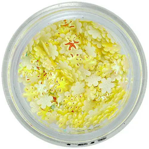 3D cvetlice - bisernato rumene