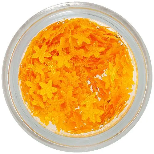 Rožice iz blaga za dekoracijo nohtov - temno rumene