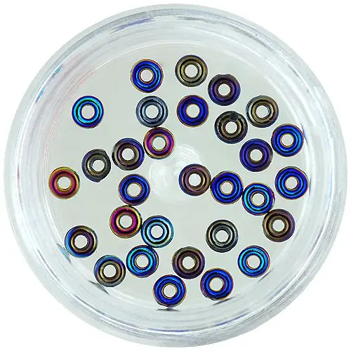 Nail art obročki - temna mešanica