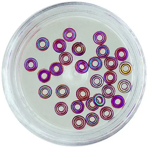 Nail art obročki - svetla mešanica