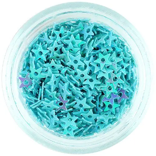 Turkizne zvezdice z luknjo