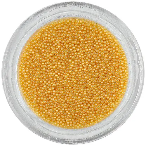 Okraski za nohte - rumene mikro perlice