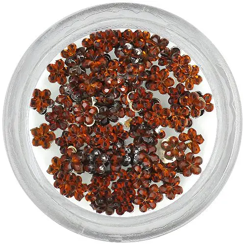 Okrasni kamenčki cvetovi, rjavi