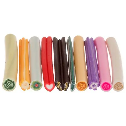 Palčke iz fimo mase - različne oblike, 10 kos + rezilo
